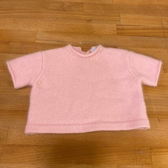 Soft Pink Mongolian Cashmere Baby Girl sweater 3months Old World Linens - Picture 7 of 9